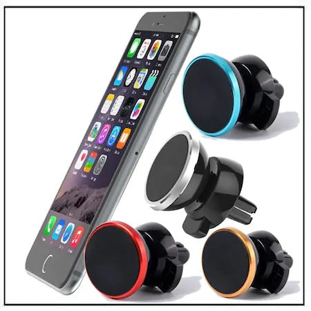 Soporte para Teléfono de Coche con Clip de Sujeción Magnético Azul