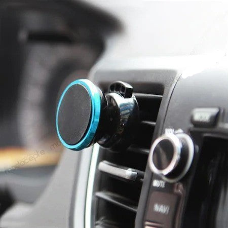 Soporte para Teléfono de Coche con Clip de Sujeción Magnético Azul