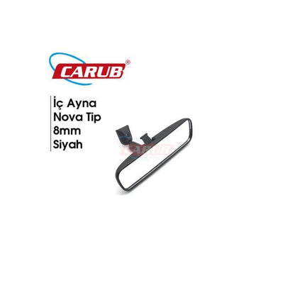 Espejo retrovisor interno Carub 8 mm Tipo Nova 21 cm Negro (Modelo Chevrolet)