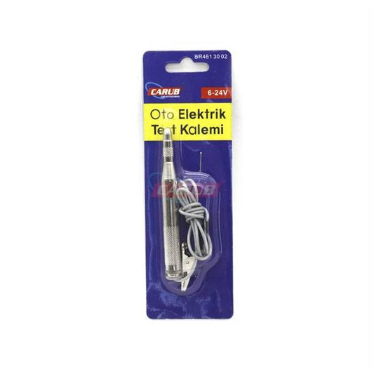 Carub Probador de corriente para coche 6V-24V con pinza de cocodrilo