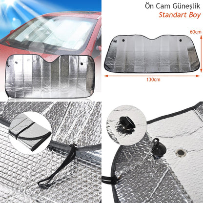 Parasol estándar Carub para parabrisas de coche con ventosas