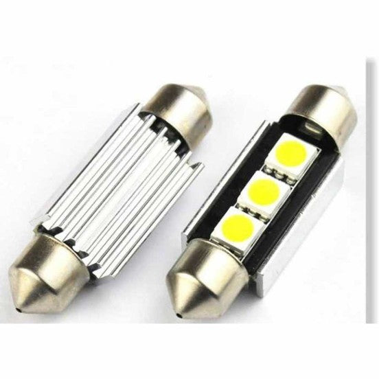 CARUB Bombilla de techo-placa Sofit Canbus 12V 3 Leds 39mm