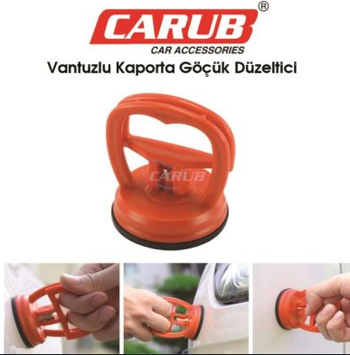 CARUB Reparador de abolladuras de carrocería de coche con ventosa, removedor de abolladuras NEGRO