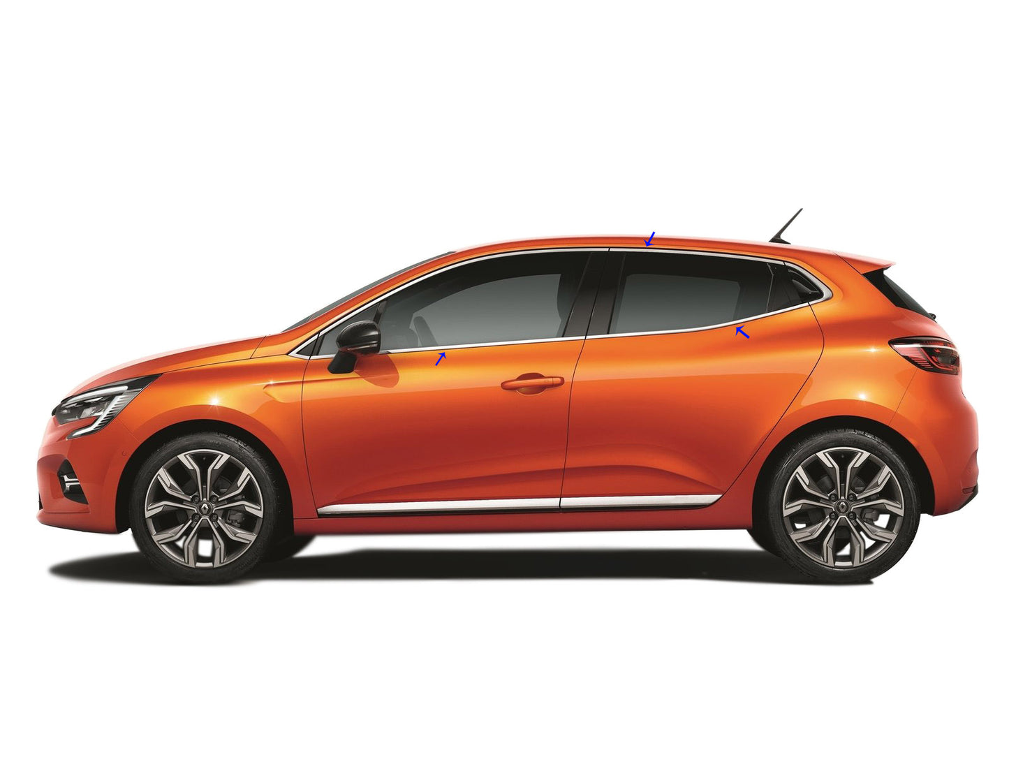 Renault Clio 5 Moldura cromada para ventanas, juego completo de 12 piezas, 2019 en adelante
