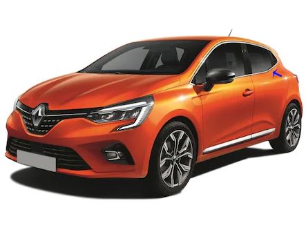Renault Clio 5 Moldura cromada para ventanas, juego completo de 12 piezas, 2019 en adelante