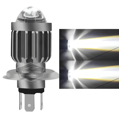 Chevrolet Aveo 2006-2011 Uyumlu Mercekli Far Ampulü Led Xenon Beyaz Renk Far Şimşek Etkili CSP Led Lamba Uzun Kısa 2 Adet Takım