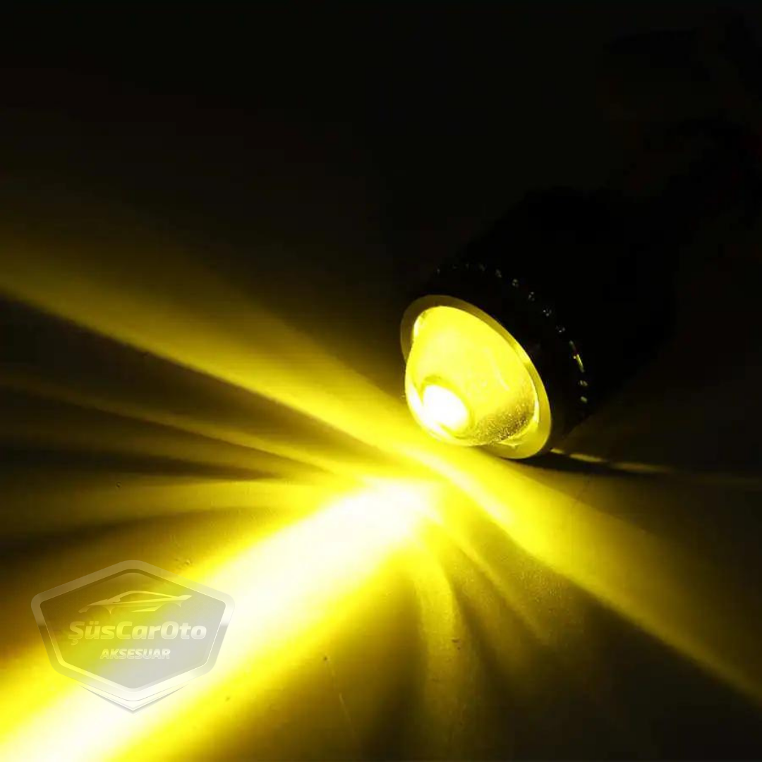 Chevrolet Kalos 2003-2007 - Bombilla de faro con proyector LED Xenon de doble color amarillo-blanco, lámpara LED CSP con efecto estroboscópico, luces altas y bajas, juego de 2 unidades.
