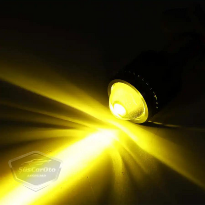 Chevrolet Kalos 2003-2007 - Bombilla de faro con proyector LED Xenon de doble color amarillo-blanco, lámpara LED CSP con efecto estroboscópico, luces altas y bajas, juego de 2 unidades.