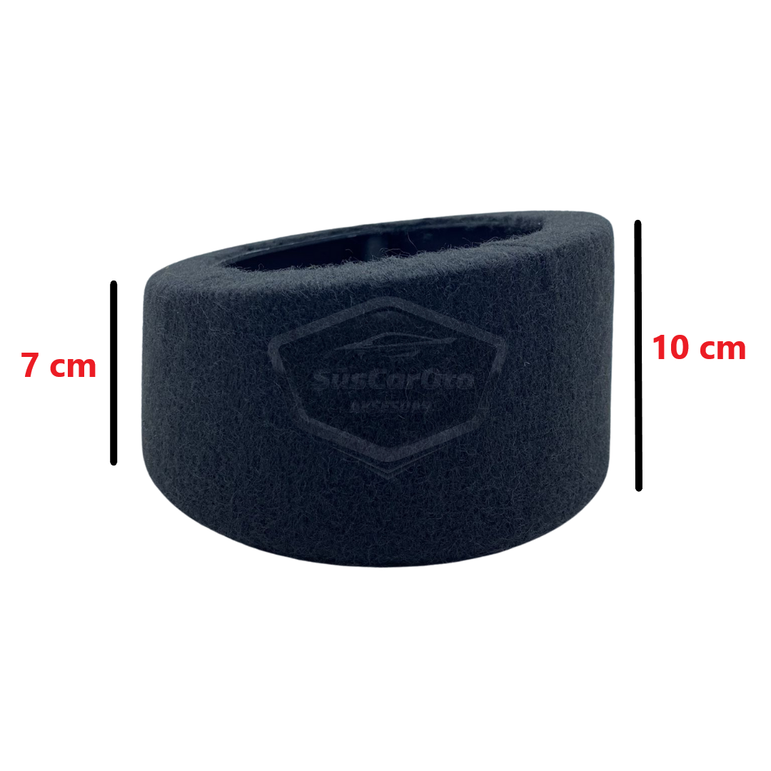 Soporte elevador universal para altavoces ovalados de doble vía de 6"x9" y redondos de 16 cm, cuña, juego de 2 ONH13