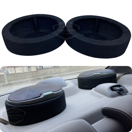 Soporte elevador universal para altavoces ovalados de doble vía de 6"x9" y redondos de 16 cm, cuña, juego de 2 ONH13