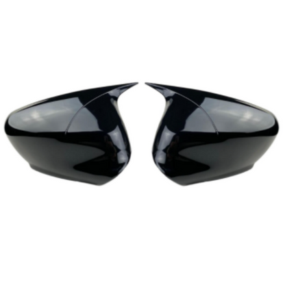 Citroen C Elysee 2012-2022 Cubierta de espejo Batman Murciélago Negro Piano Plástico ABS