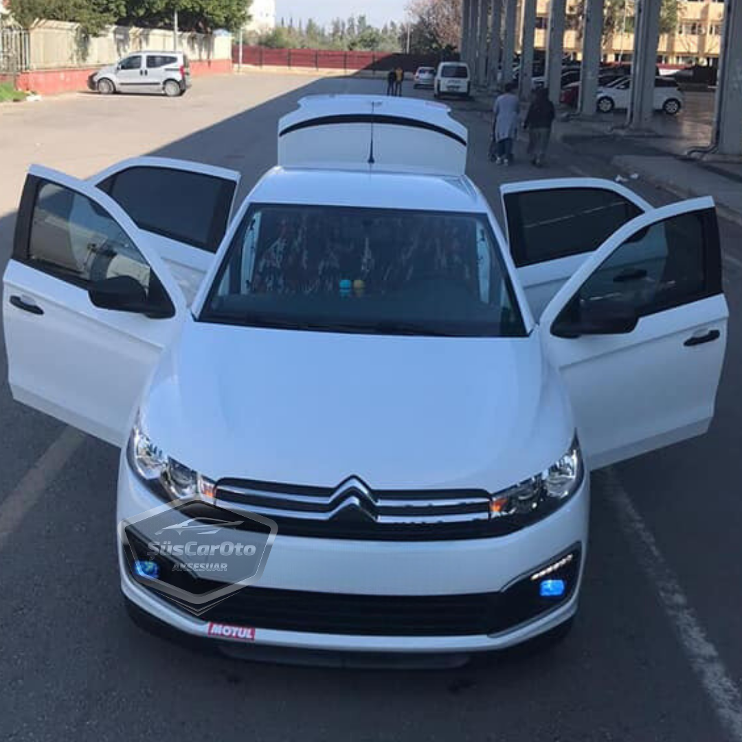 Labio delantero flexible universal Astra H de 2 piezas, compatible con Citroën C Elysee 2012-2023, labio de parachoques delantero