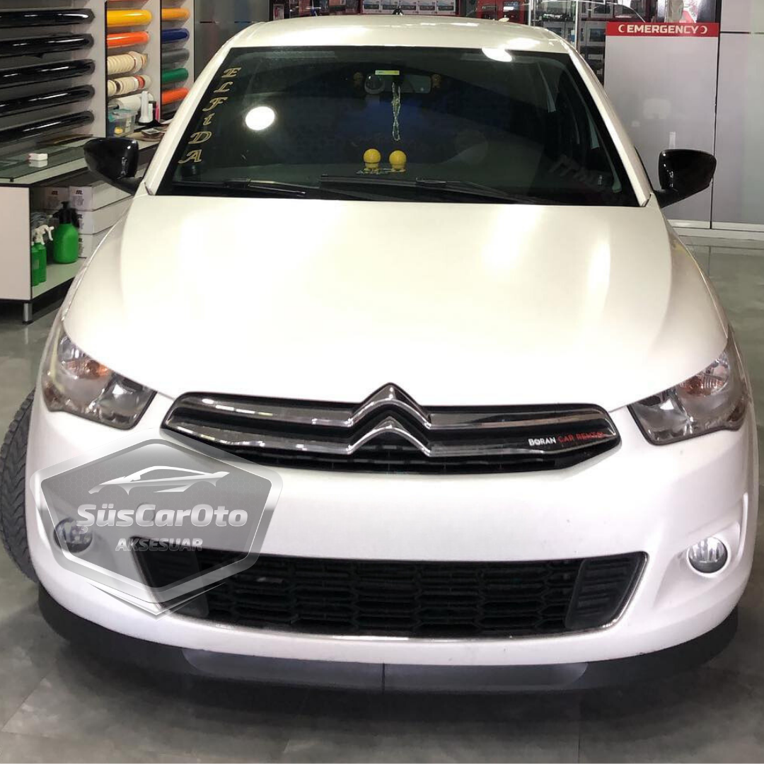 Labio delantero flexible universal Astra H de 2 piezas, compatible con Citroën C Elysee 2012-2023, labio de parachoques delantero