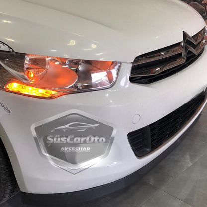 Labio delantero flexible universal Astra H de 2 piezas, compatible con Citroën C Elysee 2012-2023, labio de parachoques delantero