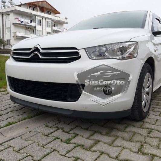 Labio delantero flexible universal Astra H de 2 piezas, compatible con Citroën C Elysee 2012-2023, labio de parachoques delantero