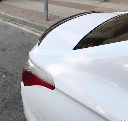 Spoiler trasero delgado Citroen C Elysee Piano Black-Blanco Brillante