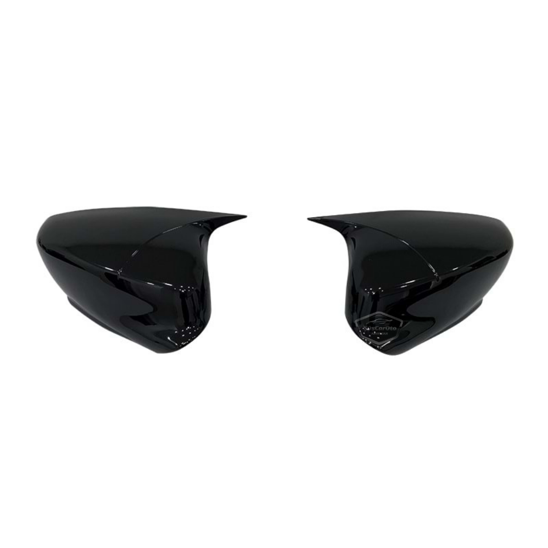 Citroen C4 Cactus 2014-2017 Compatible Tapa de Espejo Batman Murciélago Negro Piano Plástico ABS