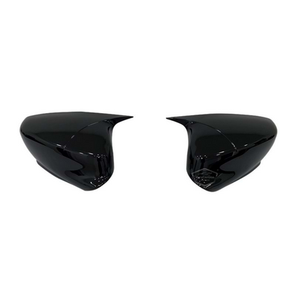 Citroen C4 Cactus 2014-2017 Compatible Tapa de Espejo Batman Murciélago Negro Piano Plástico ABS