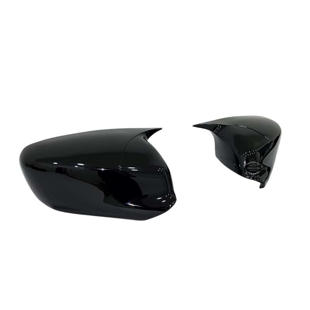 Citroen C4 Cactus 2014-2017 Compatible Tapa de Espejo Batman Murciélago Negro Piano Plástico ABS