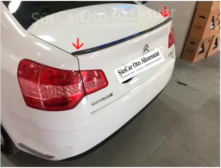 Spoiler de maletero Citroen C5, moldura de maletero Piano Black