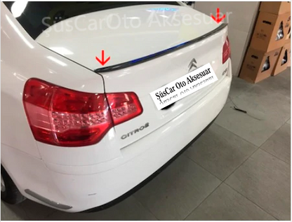 Spoiler de maletero Citroen C5, moldura de maletero Piano Black