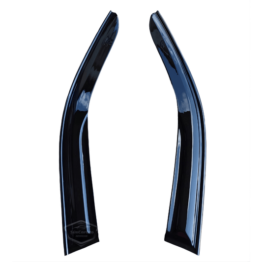 Citroen Nemo 2008-2022 Uyumlu Mugen Cam Rüzgarlığı Seti Piano Black 2'li İthal Parlak Siyah