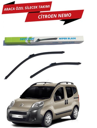 Juego de limpiaparabrisas delantero tipo banana, específico para Citroen Nemo Sentinel, izquierdo y derecho