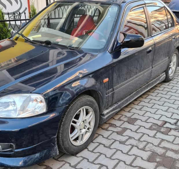 Honda Civic IES EK 1996-2000 Cubre Espejo Batman Ala Piano Negro Plástico ABS