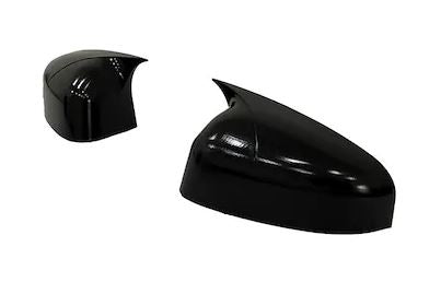 Ford Courier 2014-2017 Tapa de espejo retrovisor Batman Murciélago Negro Piano Plástico ABS