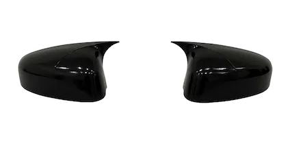 Ford Courier 2014-2017 Tapa de espejo retrovisor Batman Murciélago Negro Piano Plástico ABS