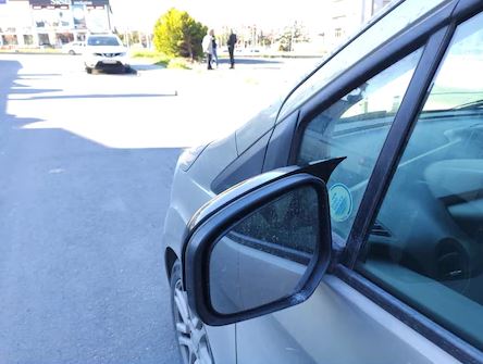 Ford Courier 2014-2017 Tapa de espejo retrovisor Batman Murciélago Negro Piano Plástico ABS