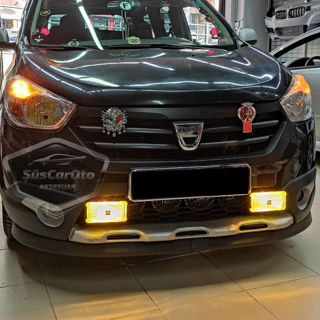 Dacia Dokker 2012-2022 Labio universal compatible Astra H Labio delantero flexible de 2 piezas Bajo parachoques de faldón Guardabarros delantero