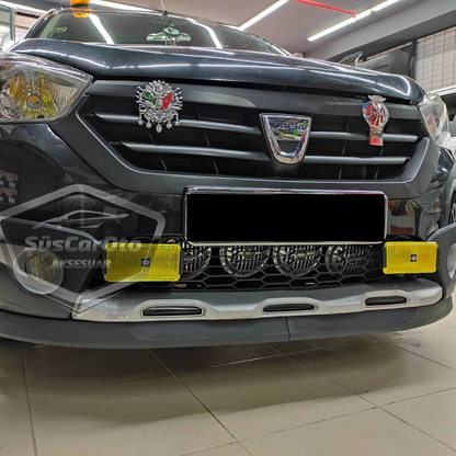 Dacia Dokker 2012-2022 Labio universal compatible Astra H Labio delantero flexible de 2 piezas Bajo parachoques de faldón Guardabarros delantero
