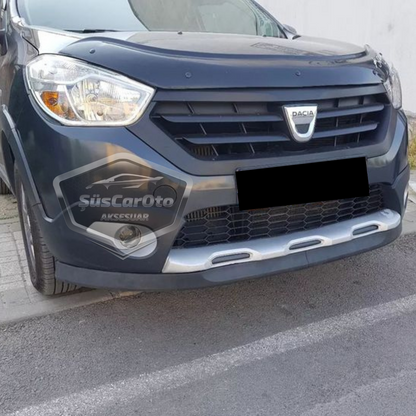 Dacia Dokker 2012-2022 Labio universal compatible Astra H Labio delantero flexible de 2 piezas Bajo parachoques de faldón Guardabarros delantero