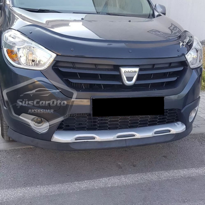 Dacia Dokker 2012-2022 Labio universal compatible Astra H Labio delantero flexible de 2 piezas Bajo parachoques de faldón Guardabarros delantero