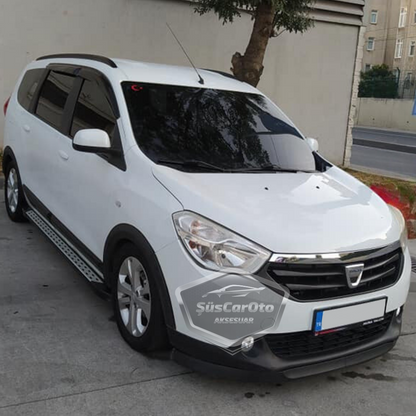 Dacia Lodgy 2012-2022 Compatible Universal Astra H Lip Flexible Labio Delantero 2 Piezas Spoiler Parachoques Delantero Inferior