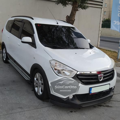 Dacia Lodgy 2012-2022 Compatible Universal Astra H Lip Flexible Labio Delantero 2 Piezas Spoiler Parachoques Delantero Inferior