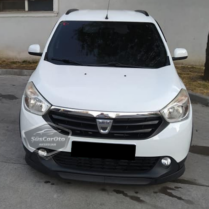 Dacia Lodgy 2012-2022 Compatible Universal Astra H Lip Flexible Labio Delantero 2 Piezas Spoiler Parachoques Delantero Inferior