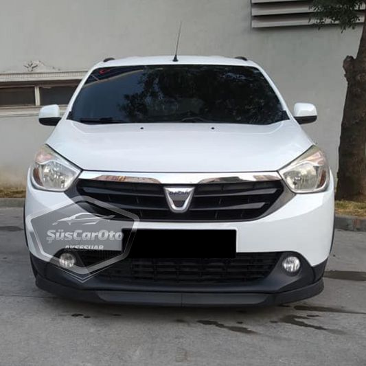 Dacia Lodgy 2012-2022 Compatible Universal Astra H Lip Flexible Labio Delantero 2 Piezas Spoiler Parachoques Delantero Inferior