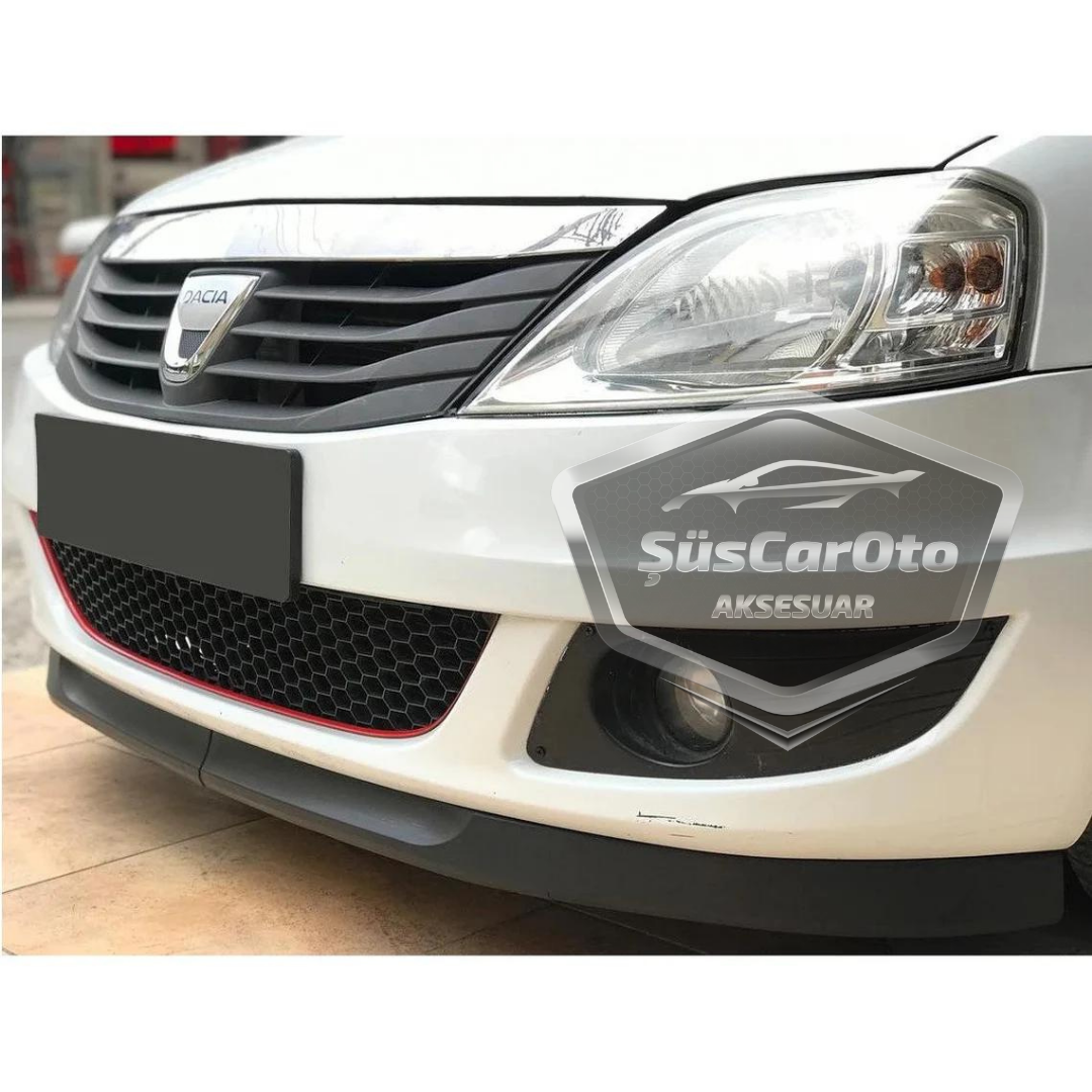 Dacia Logan 2009-2020 Universal Astra H Lip Flexible Labio Delantero 2 Piezas Separador Inferior de Parachoques Kit de Alerones Delanteros