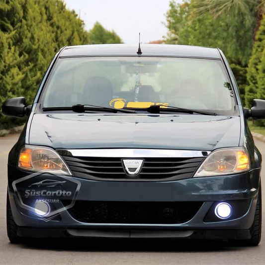 Dacia Logan 2009-2020 Universal Astra H Lip Flexible Labio Delantero 2 Piezas Separador Inferior de Parachoques Kit de Alerones Delanteros