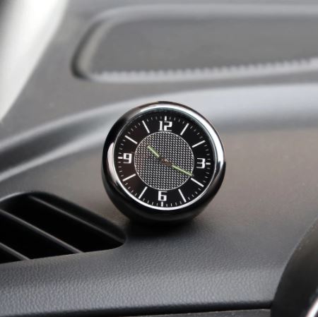 Reloj analógico retro compatible con la ventilación interior del coche y la guantera, con logo AMG