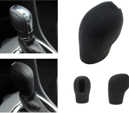 Funda de pomo de cambio de marchas de silicona negra Volkswagen Seat Skoda Golf DSG