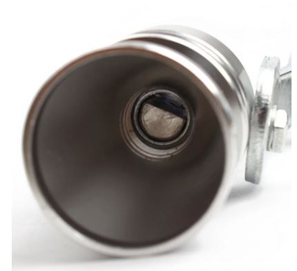 Silbato universal de escape para sonido de turbo, punta de escape, grande, 29 mm, CROMADO