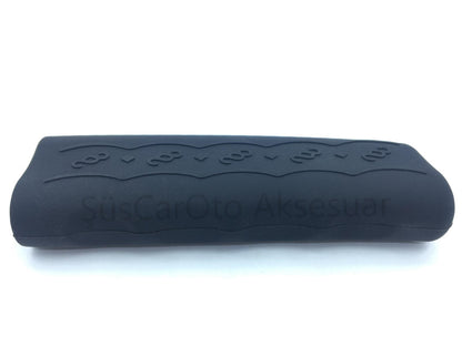 Funda de freno de mano de silicona CARUB, protector de freno de mano de silicona, negro