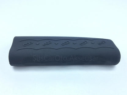 Funda de freno de mano de silicona CARUB, protector de freno de mano de silicona, negro