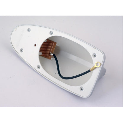 Antena de tiburón eléctrica para techo, ballena, negra-gris-blanca