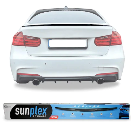 SUNPLEX BMW 3 F30 Spoiler Trasero Negro Piano 2012-2018