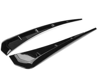 Rejilla de ventilación de guardabarros tipo Piano Black Universal Civic FC5, 2 piezas