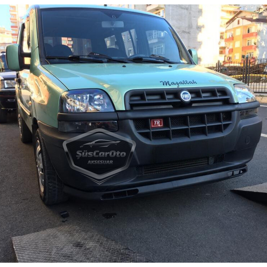 Fiat Doblo D1 2000-2005 Compatible Labio Delantero Flexible Laguna Lip Universal 2 Piezas Separador Spoiler Parachoque Delantero